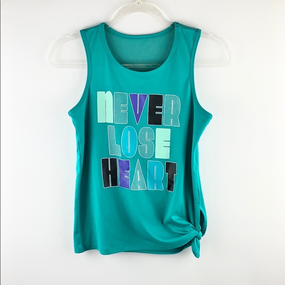ENERGY ZONE | “Never Lose Heart” Knotted Tank Top